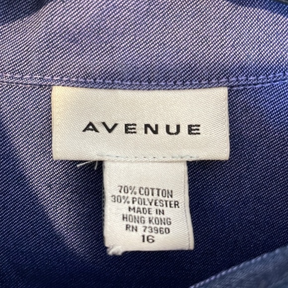 Women’s Avenue Blues Plus Size Jean Dress Size 16 - Picture 2 of 6